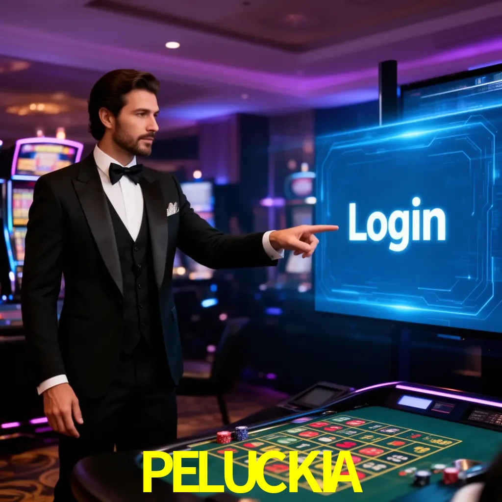 PELUCKIA Login - OTP, cuenta y soporte Pantalla PELUCKIA Login con OTP, contraseña, cuenta segura y soporte móvil